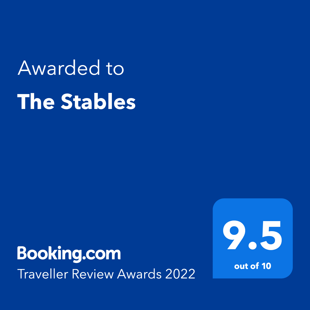 The Stables holiday barn booking.com award